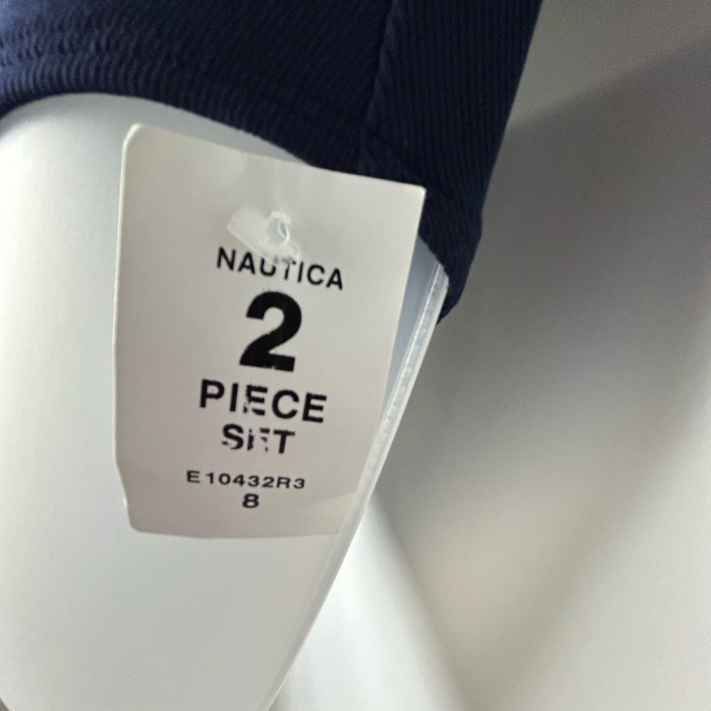 Nautica Black Tankini with Lime Green Stripes - Picture 9 of 16